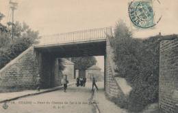 ( CPA 93 )  STAINS  /  Pont Du Chemin De Fer à La Rue Carnot  - - Stains