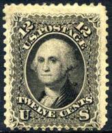 US #69 Mint Hinged 12c Washington From 1861 - Unused Stamps