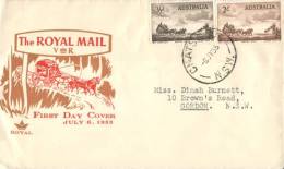 (101) FDC Cover - Royal Mail Coach - Used Stamps