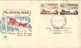 (101) FDC Cover - Royal Mail Coach - Usati