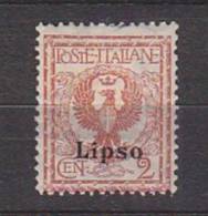 Z2822 - COLONIE ITALIANE EGEO LIPSO SASSONE N°1 * - Egée (Lipso)