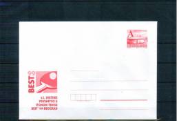 Jugoslawien / Yugoslavia / Yougoslavie Ganzsache Brief Tischtennis / Letter Postal Stationery Table Tennis - Storia Postale
