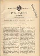 Original Patentschrift - P. Herold In Oelsnitz I.V., 1899 , Bieruhr , Uhr , Bier , Kneipe , Schänke !!! - Autres & Non Classés