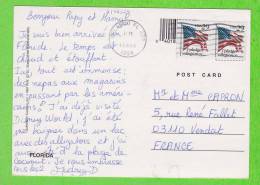 Sur CP - ETATS UNIS - 2 Timbres En Paire - Briefe U. Dokumente