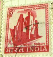 India 1967 Family Planning 5p - Used - Usati