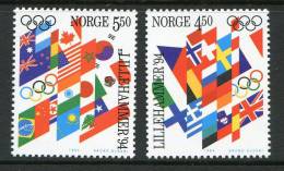 Norvège ** N° 1104 - 1105 -- J.O. D´hiver à Lillehammer - Nuevos