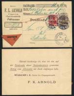 TABAC - CIGARE - CIGARETTE - ALSACE - MULHOUSE / 1908 CARTE CONTRE REMBOURSEMENT (ref 2792) - Tabak