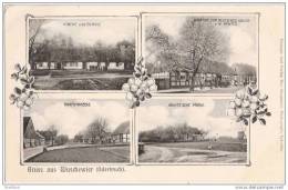 Gruss Aus Wuschewier Gasthof WindMühle Bowitz Dorfstraße Mill Molen Bahnpost 1906 - Wriezen