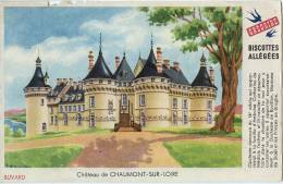 BUVARD PUBLICITAIRE - BISCOTTES ALLEGEES GREGOIRE - " CHÂTEAU DE CHAUMONT-SUR-LOIRE " - Biscotti