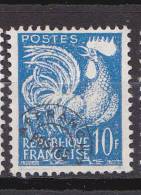 N° 110 Et 111 Et 119 Timbres Préoblitérés: Type Coq Gaulois: 0,08c Violet. 10F Bleu 12F Rouge Carminé - 1953-1960