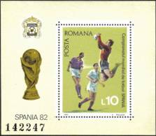 Spain World Cup 1982 Football Sport MS Romania Stamp MNH - Collections