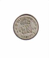 GREAT BRITAIN    6  PENCE  SILVER  1946  (KM # 852) - H. 6 Pence