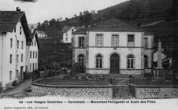 CORNIMONT : (88) Monument Petitgenet Et Ecoles Des Filles - Cornimont