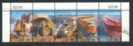 Heavy Haulers Set Of  5 Joined Strip  Cancelled To Order  Complete Mint Unhinged All Gum On Rear - Used Stamps