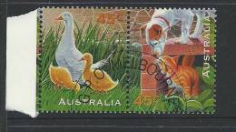 45c Down On The Farm Pair  Cancelled To Order Complete Mint Unhinged All Gum On Rear - Used Stamps