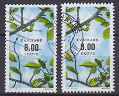 Denmark 2011 Mi. 1642 A & C    8.00 Kr. Danish Forests Europa CEPT (From Booklet & Sheet) - Used Stamps
