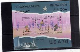 SOMALIA SOOMAALIYA 1994 SOCCER WORLD CUP FOOTBALL USA 94 SHEET - COPPA DEL MONDO DI CALCIO STATI UNITI FOGLIETTO MNH - Somalia (1960-...)