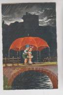 CPA ILLUSTREE COLOMBO, ENFANTS SOUS PARAPLUIE - Colombo, E.