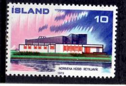 Iceland 1973 10k  Nordic Coopertation Issue #455 - Unused Stamps