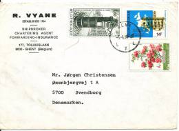 Belgium Cover Sent To Denmark 5-6-1980 - Lettres & Documents