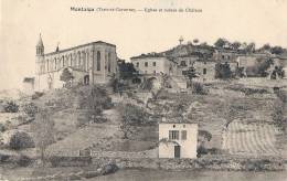 MONTAIGU  église Et Ruines Du Château - TB Ntimbrée - Montaigu De Quercy