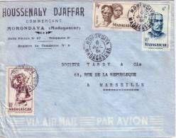 MADAGASCAR-MORONDAVA 6 JUILLET 1951 - BEL AFFRANCHISSEMENT POUR MARSEILLE. - Other & Unclassified