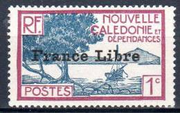 Nlle CALEDONIE - 1941: Timbre Surchargé "FRANCE LIBRE" (N° 195**) - Nuevos