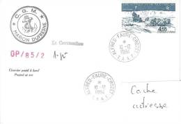 8750  MARION DUFRESNE - OP 85-1 - CROZET - Lettres & Documents