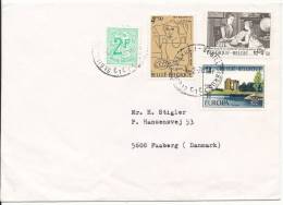 Belgium Cover Sent To Denmark 6-2-1978 - Lettres & Documents