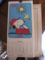 SNOOPY  ANCIEN CALENDRIER     SCHULZ - Snoopy