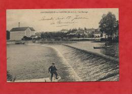 * CHATEAUNEUF Sur SARTHE-Le Barrage(Barques Animées) - Chateauneuf Sur Sarthe