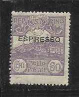 REPUBBLICA DI SAN MARINO 1923 ESPRESSO SPECIAL DELIVERY CENT. 60c MNH - Eilpost