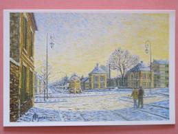 ARNOUVILLE LES GONESSE  Sous La Neige "La Fontaine " - Huile Sur Toile Angel ROMERO - Arnouville Les Gonesses