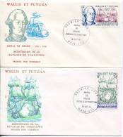 Wallis Et Futuna      FDC   Premier Jour  19 Oct. 81     Bataille De Yorktown   2 Envel. - FDC