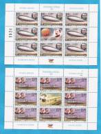 2003x  291-92  BOSNIA REPUBLIKA SRPSKA  100 YEARS  OF AVIATION ZEPELIN AEREI   MNH - Zeppeline