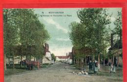 NEUVY SAUTOUR 1907 LE HAMEAU DE COURCELLES LA PLACE CARTE EN TRES BON ETAT - Neuvy Sautour