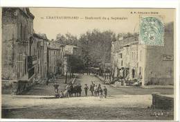 Carte Postale Ancienne Châteaurenard En Provence - Boulevard Du 4 Septembre - Chateaurenard