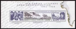 GREENLAND/Grönland 2003, The Danish Literary Expedition I, Souvenir Sheet** - Blokken