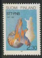 Finland Suomi 1987 Mi 1034 YT 998 ** Centenary Of Finnish News Agency /100 Jahre Finnische Nachrichten-agentur (STT/FNB) - Andere & Zonder Classificatie