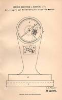 Original Patentschrift - Georg Mansfeld In Ilmenau I. Th. , 1900 , Setzkompaß Für Wellen , Kompaß , Kompass !!! - Tecnica & Strumenti Nautici