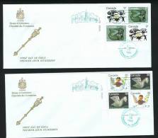 1980  Inuit - Spirits  Pl Blocks House Of Commons Cachet Chambre Des Communes Sc 866-9 - 1971-1980