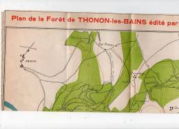 Sept12  Thonon Les Bains  Plan De La Forêt - Topographical Maps