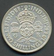 GREAT BRITAIN , FLORIN 1944 , SILVER - J. 1 Florin / 2 Schillings