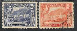 ADEN 1939 Mukalla Port & Mosques , 2 1/12annas, 8 Annas,r. 2v, Used, - Islam