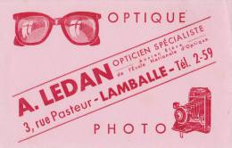 LAMBALLE 22  ( OPTICIEN A LEDAN -  3 RUE PASTEUR )  APAREIL PHOTO  BELLE ILLUSTRATION  TRES BON ETAT  ! ! ! - O