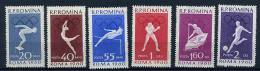 S	Roumanie **  N° 1720 à 1725 (1725 Défectueux) - J.O. De Rome : Natation, Gym., Athlétisme, Boxe, Canoë, Foot - Unused Stamps