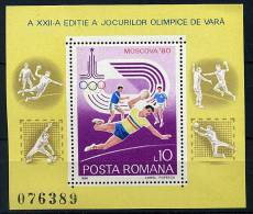 S	Roumanie ** Bloc N° 144 - J.O. De Mexico (handball) - Unused Stamps