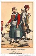 06.- Costumes De NICE. (Maritime). Bergers Vendant Lait Caillé, Recuite En Fromages.(chien Balance - Artigianato