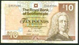 SCOTLAND , 10 POUNDS 26.3.1987 . P-348 - 10 Pounds