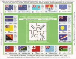 TONGA 2012 - Drapeaux Membres Forum Du Pacifique Sud - Feuillet 16v Neufs // Mnh Sheetlet - Tonga (1970-...)